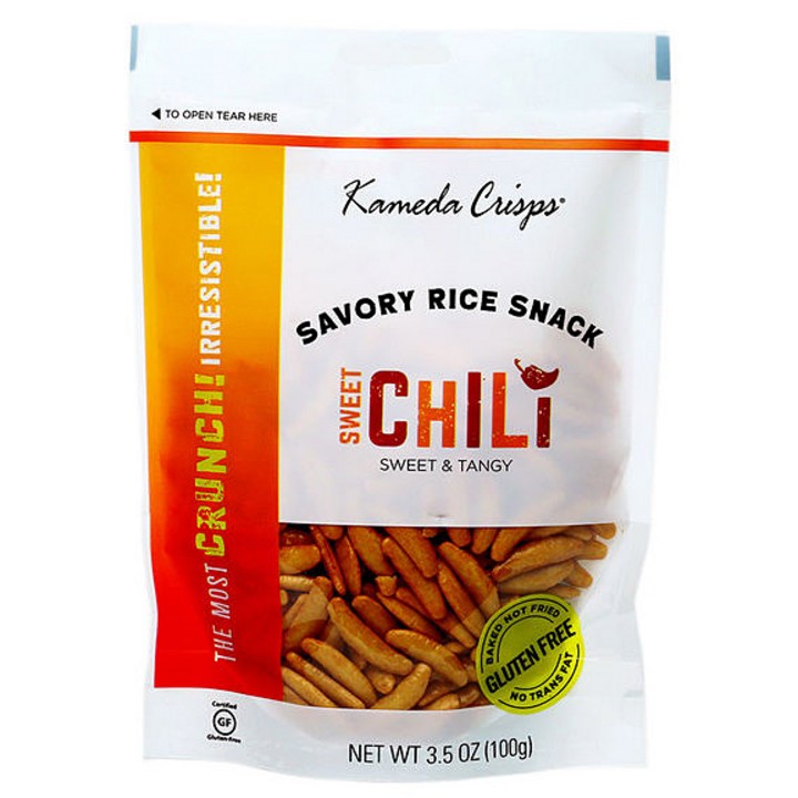 Kameda Crisps 세이보리 라이스 스낵 스위트 칠리맛, 100g, 1개