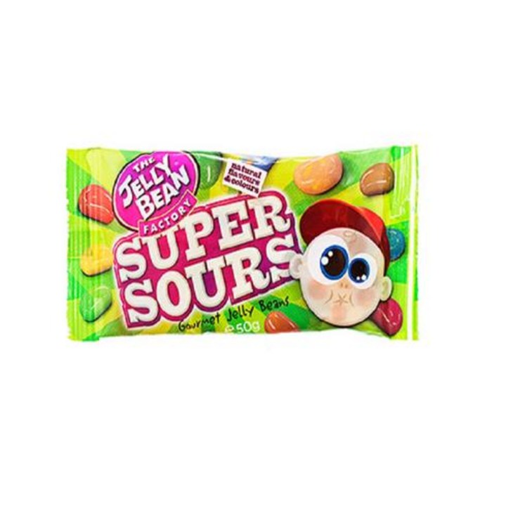 아란캔디 슈퍼 사우어 젤리빈, 2개, 50g