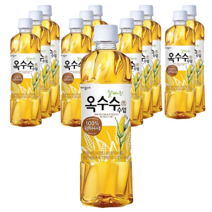 웅진 잘빠진 옥수수 수염차, 500ml, 12개