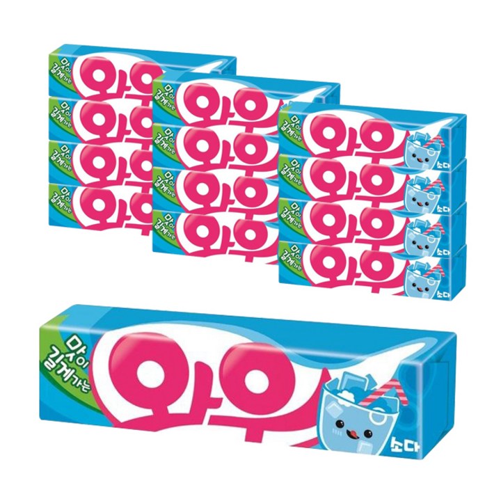 오리온 와우 소다 껌, 21g, 13개