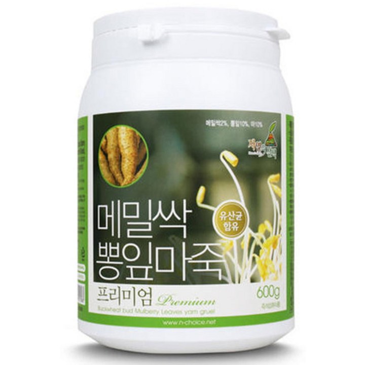 할인관 전용 엔초이스_메밀싹뽕잎마죽프리미엄, 1개, 600g