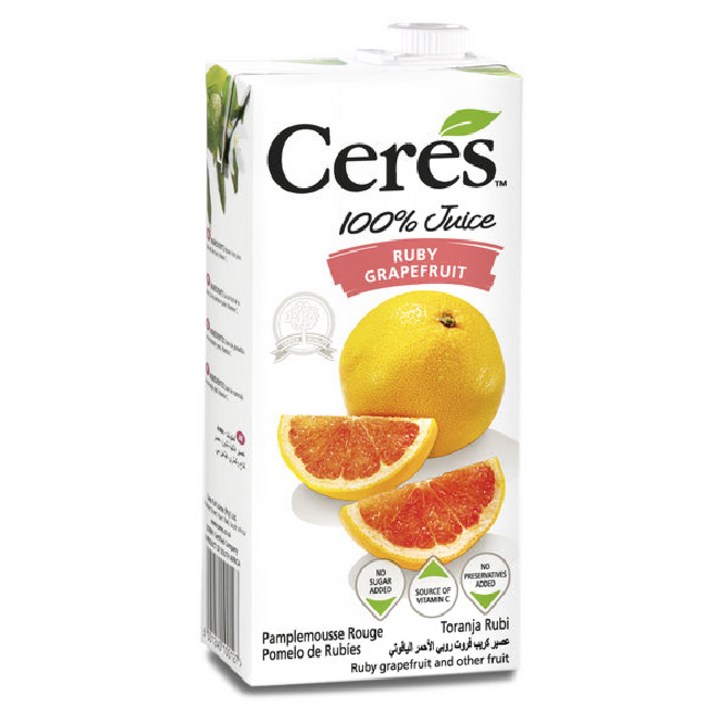 세레스 Ceres 과채주스 자몽, 1L, 1개