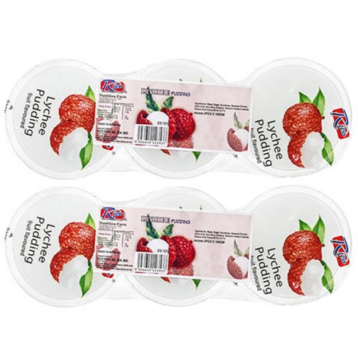 리코푸딩 과일맛 리치, 6개, 100g