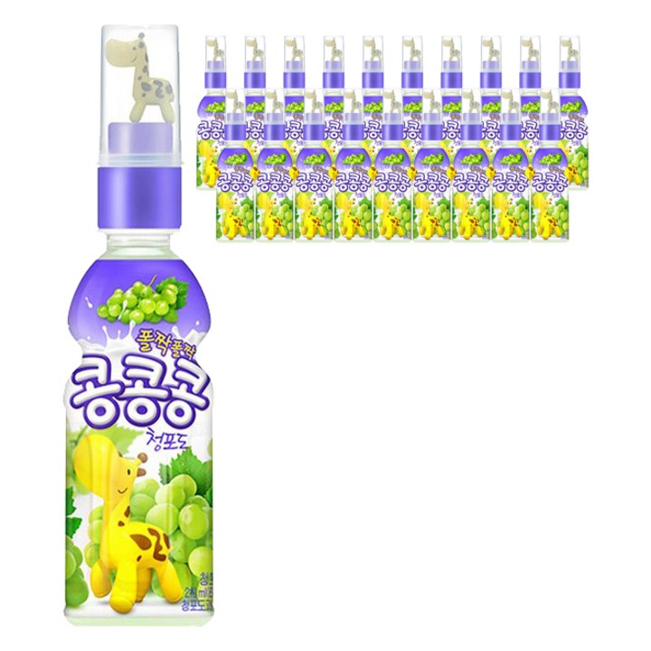 해태음료 폴짝폴짝콩콩콩 청포도, 20개, 210ml