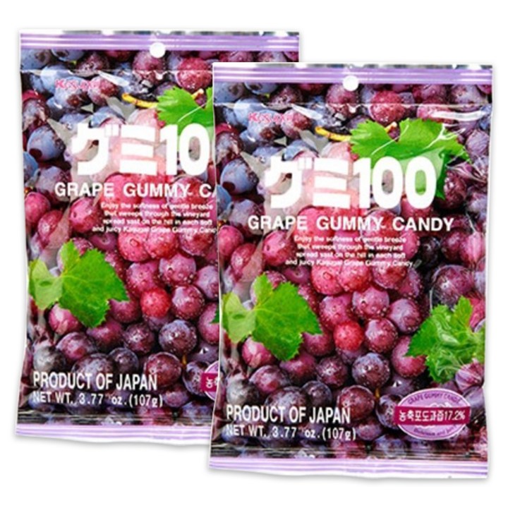 카수가이 구미100 그레이프, 107g, 2개