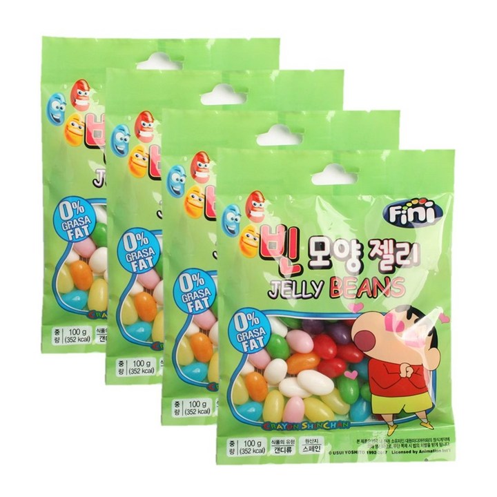 짱구 젤리빈, 100g, 4개