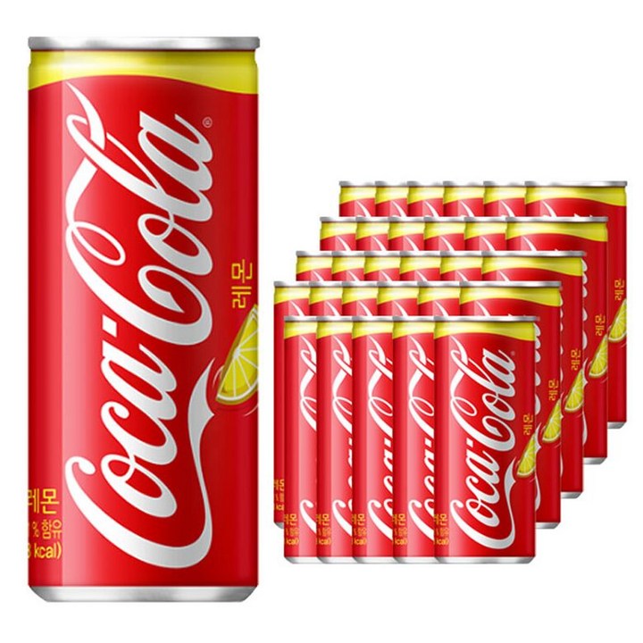 코카콜라 레몬 탄산음료, 250ml, 30개