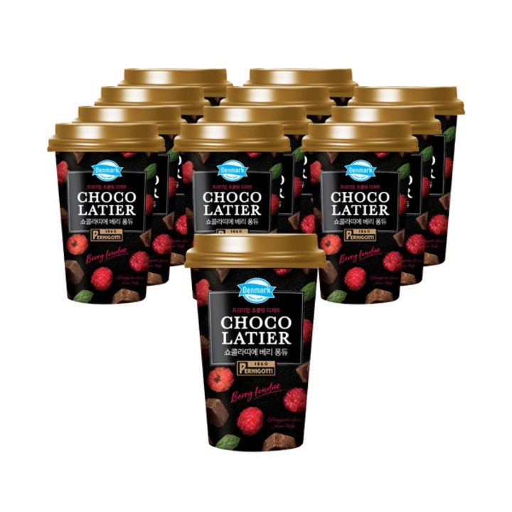동원에프엔비 덴마크 쇼콜라띠에 베리퐁듀, 250ml, 12개