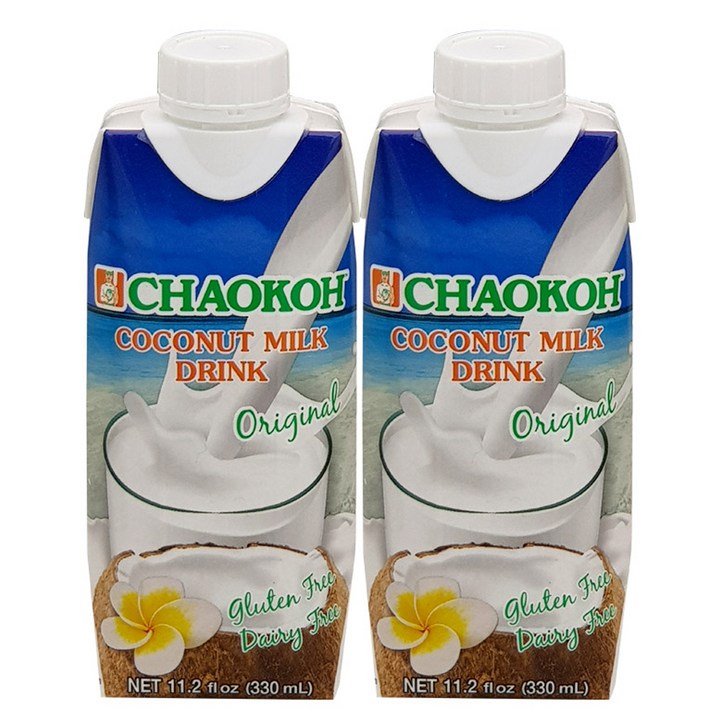 차오코 코코넛밀크 드링크 오리지널, 330ml, 2개