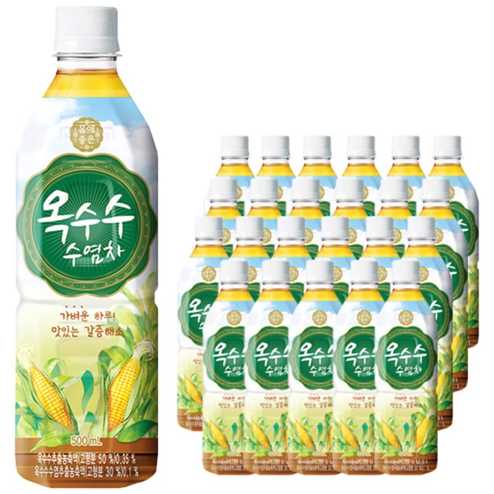 몸에좋은 옥수수 수염차, 500ml, 24개