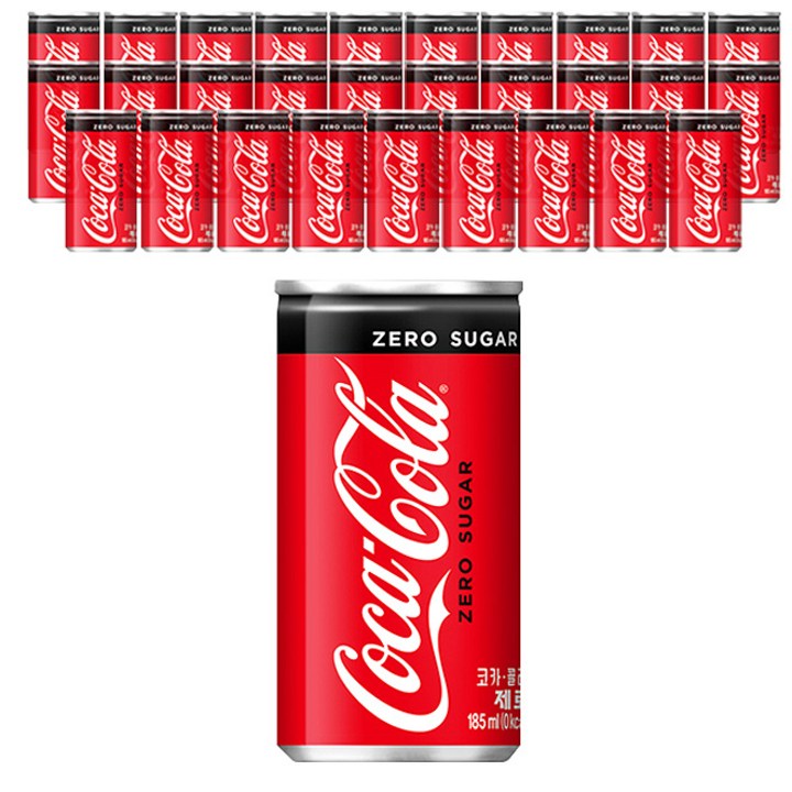 코카콜라 제로, 185ml, 30개