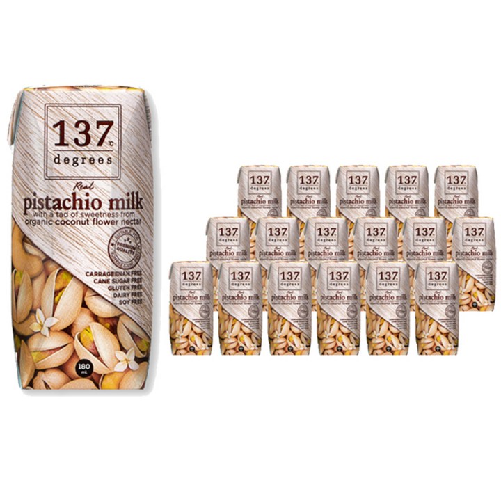 137 Degrees 피스타치오 밀크, 180ml, 18개