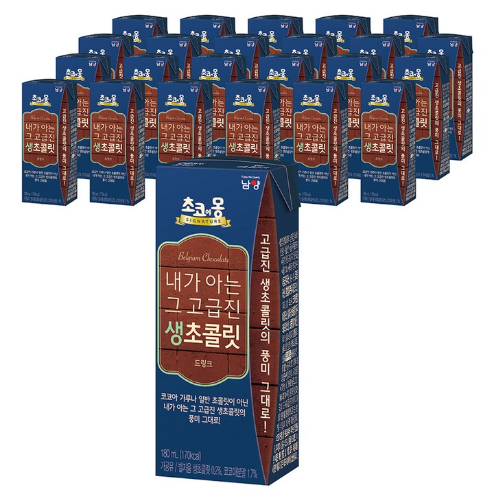 초코에몽 내가 아는 그 고급진 생초콜릿 드링크, 180ml, 24개