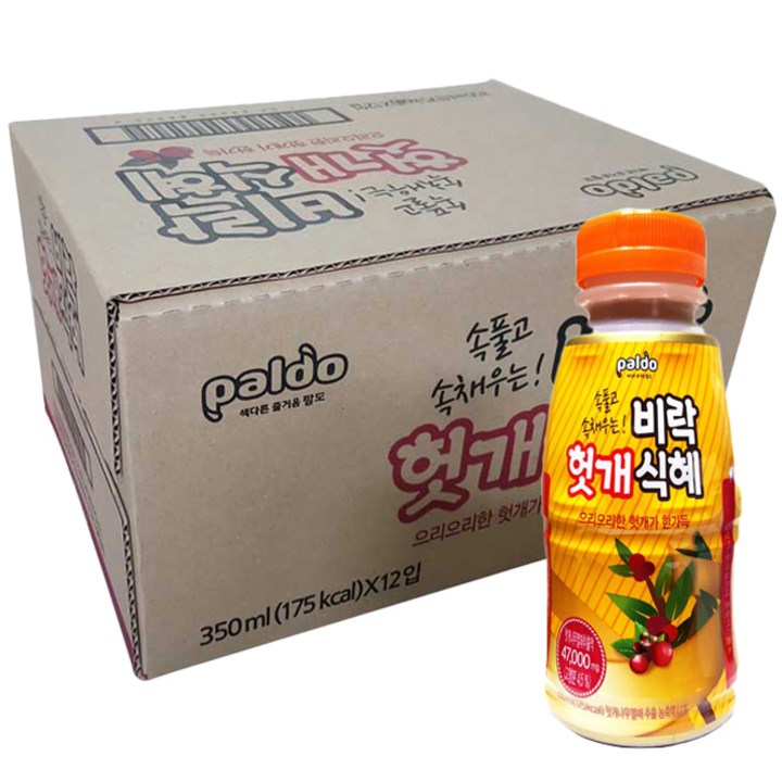 비락 헛개 식혜, 350ml, 12개