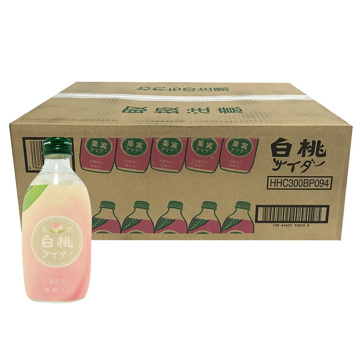토모마스 호우준 복숭아 사이다, 24개, 300ml