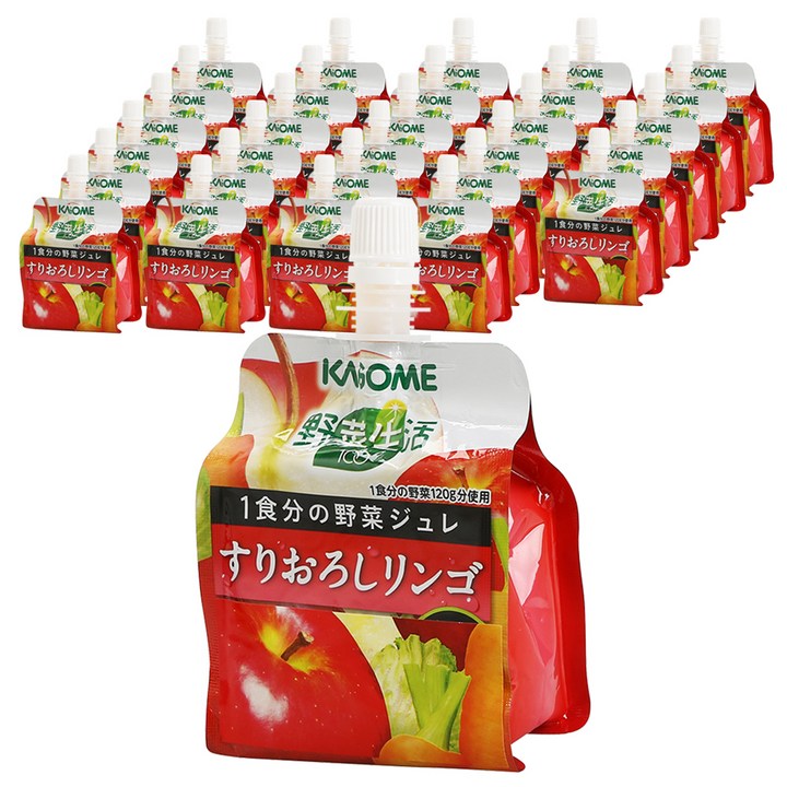 가고메 과일야채주스 사과, 30개, 180g