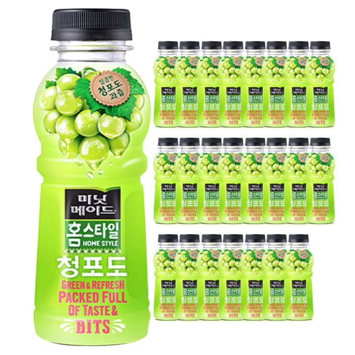 미닛메이드 홈스타일 청포도 과일주스, 300ml, 24개