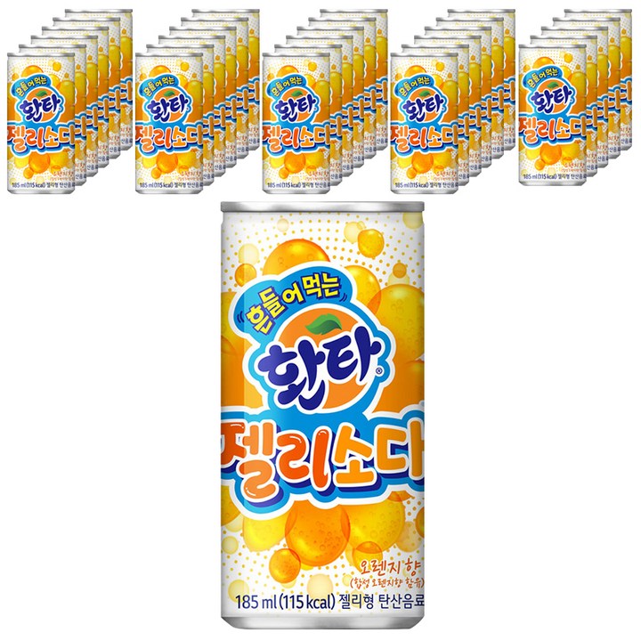 환타 젤리 소다 오렌지향, 185ml, 30개