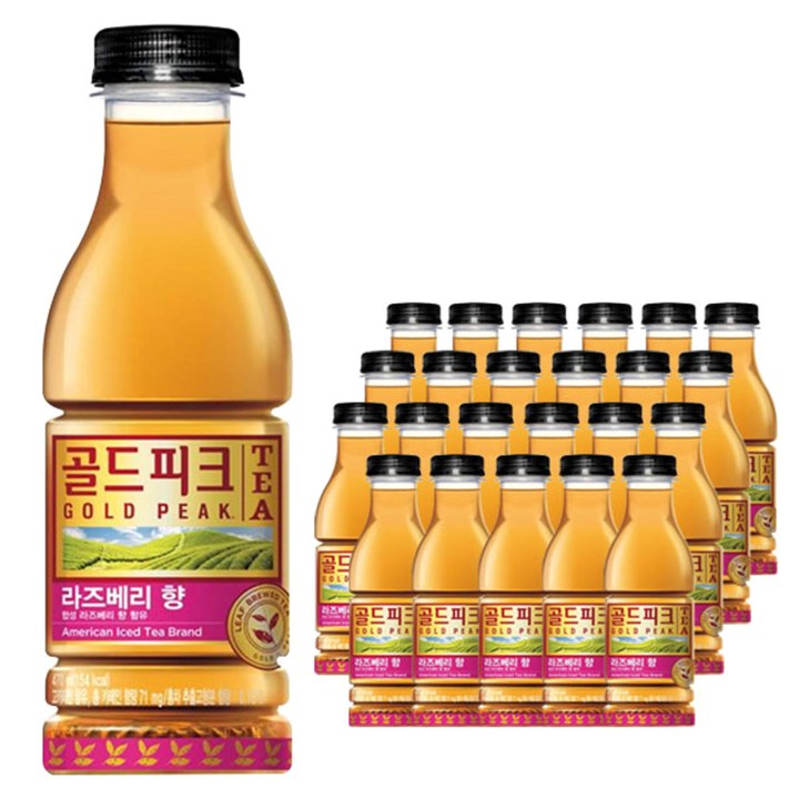 코카콜라 골드피크 라즈베리향, 470ml, 24개