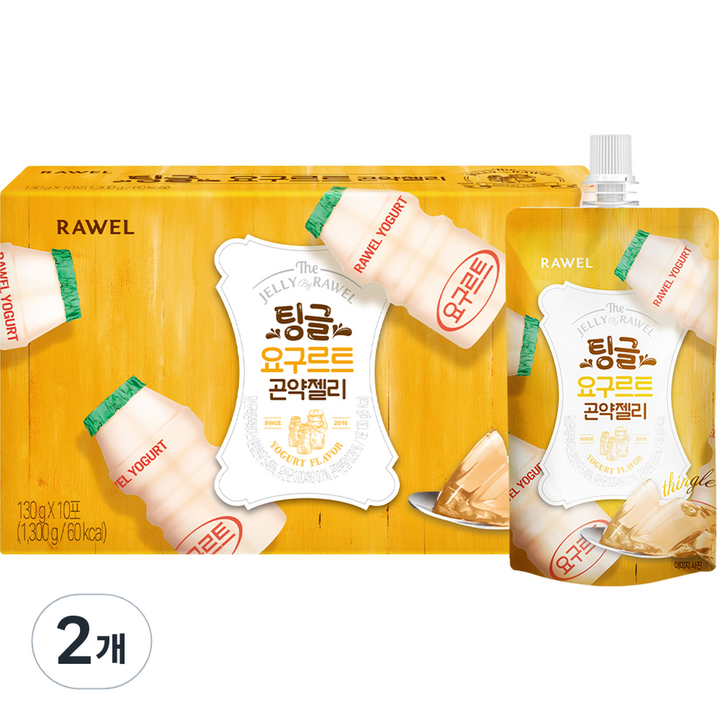 팅글 요구르트 곤약젤리 10개입, 1.3kg, 2개