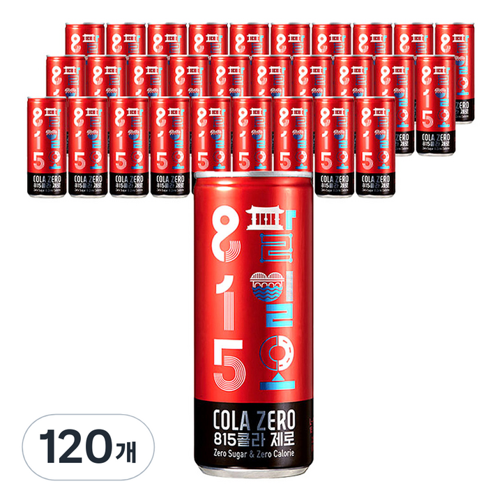 815 콜라 제로 음료, 250ml, 120개