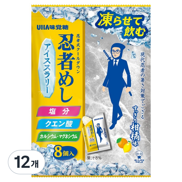 유하미카쿠토 닌자메시 얼려 먹는 슬러리, 176g, 12개