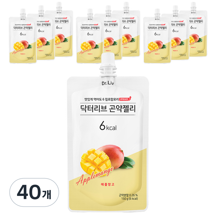 닥터리브 곤약젤리 애플망고맛, 150g, 40개