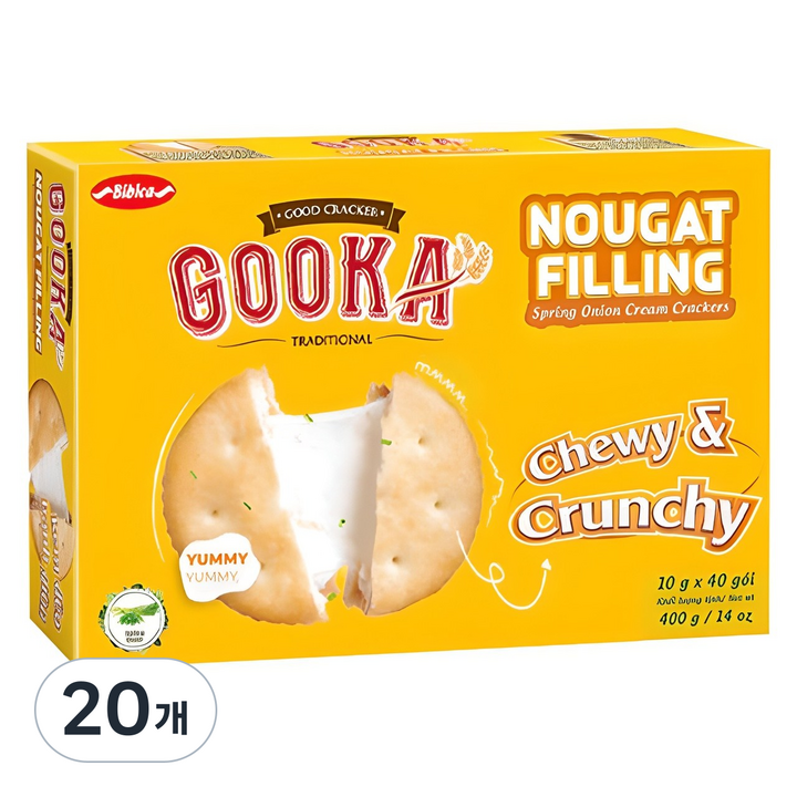 비비카 구카 누가 필링 크래커, 400g, 20개