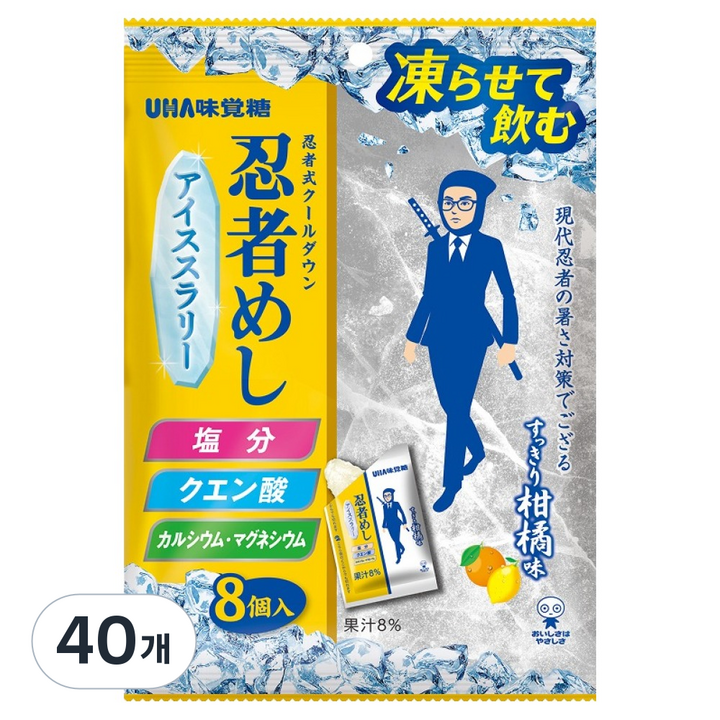 유하미카쿠토 닌자메시 얼려 먹는 슬러리, 176g, 40개