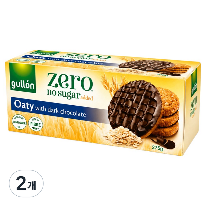구욘 슈가프리 오트 다크초코 다이제스티브, 275g, 2개