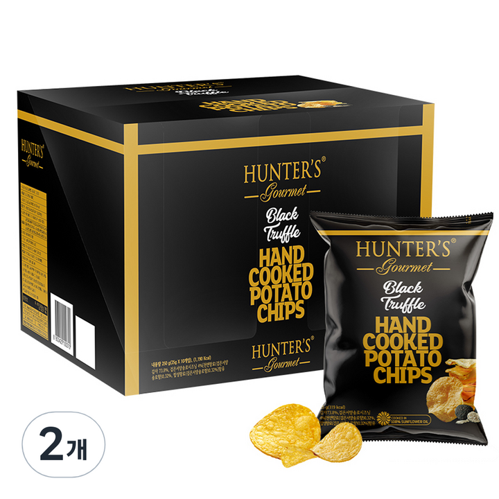 헌터스고메 블랙트러플 포테이토칩, 250g, 2개