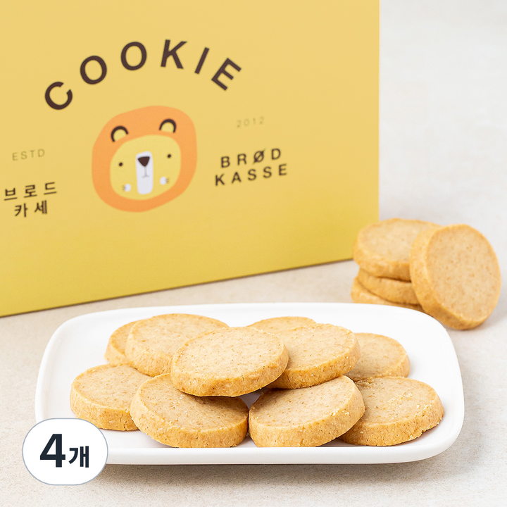 브로드카세 샤브레 통밀 쿠키, 180g, 1개입, 4개