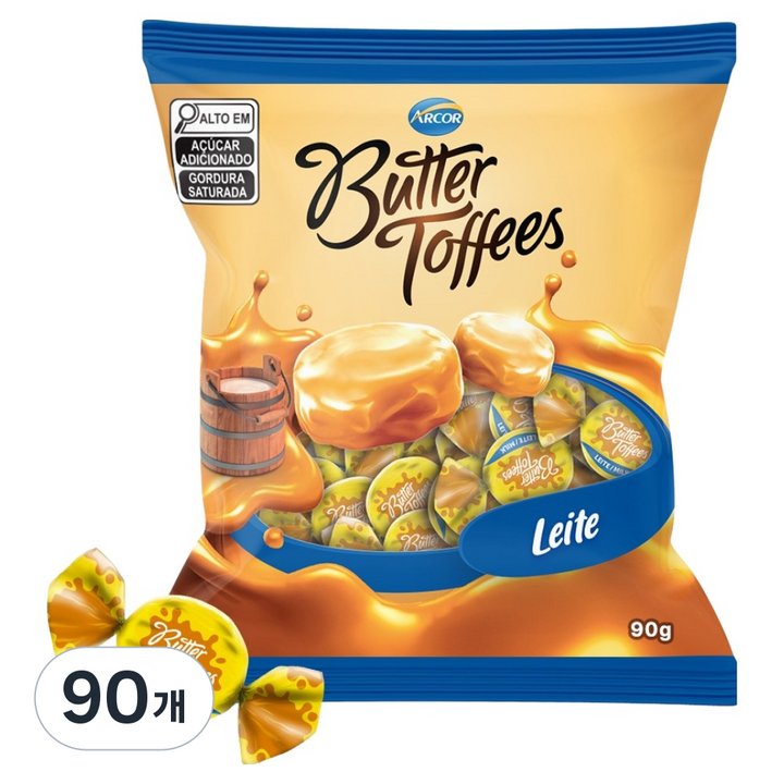 아코르 버터 토피 밀크, 90g, 90개