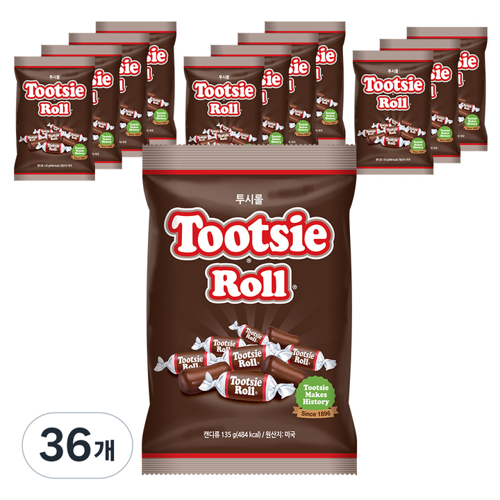 투시롤 초코 카라멜, 135g, 36개