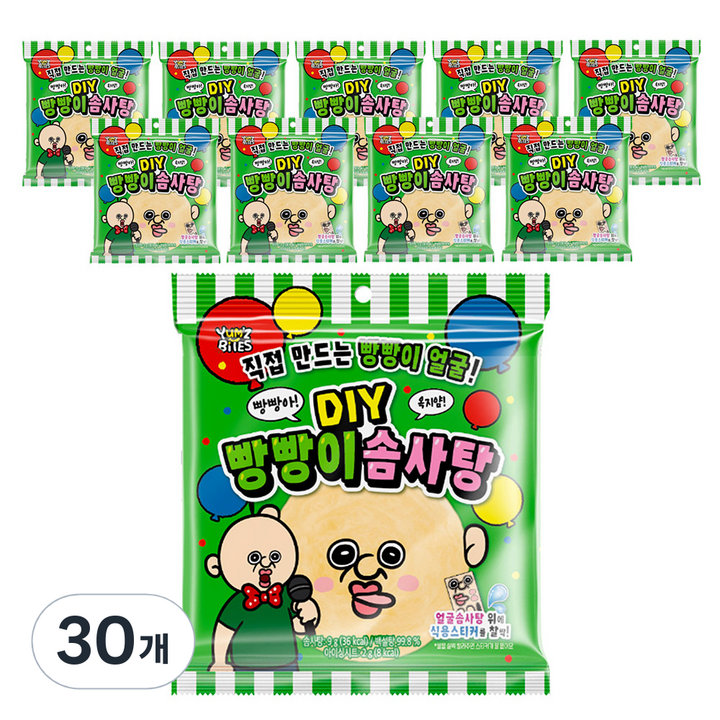 얌즈바이츠 빵빵이의 일상 DIY 솜사탕, 11g, 30개