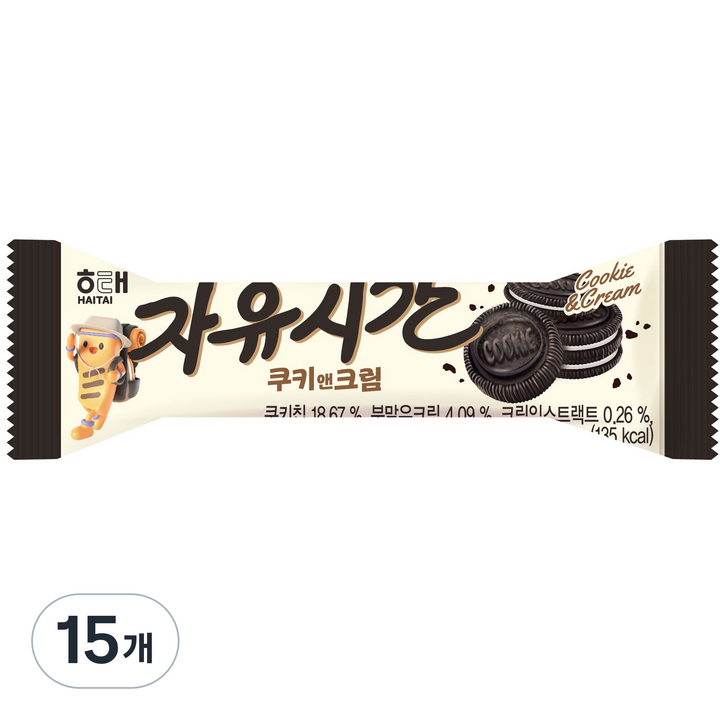 자유시간 쿠키앤크림, 30g, 15개