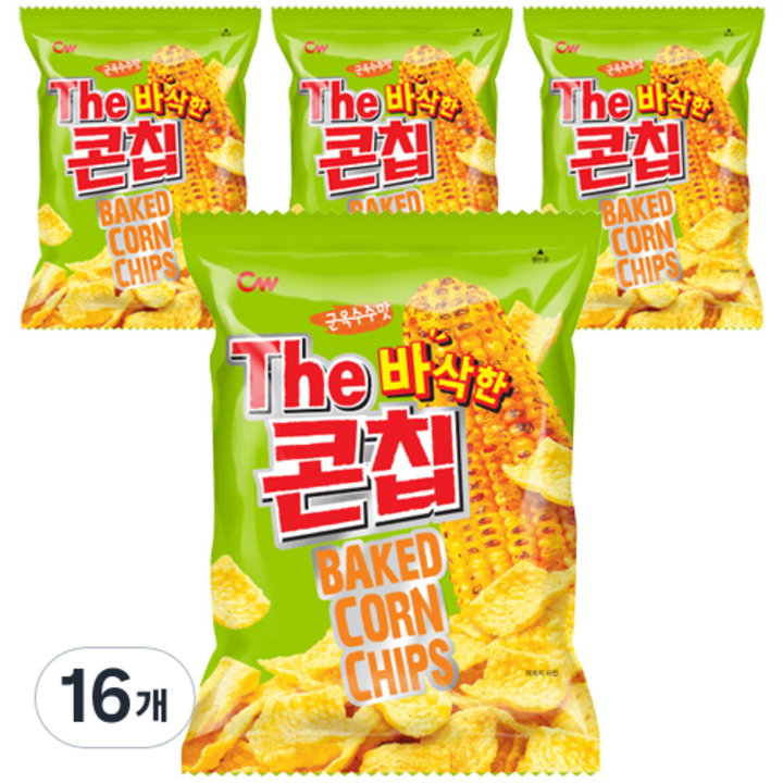 청우식품 콘칩, 72g, 16개
