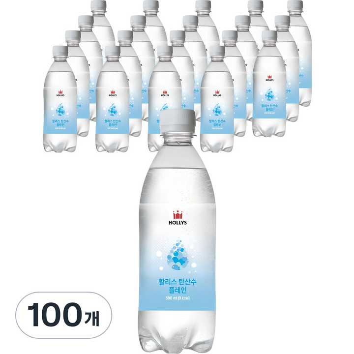 할리스 탄산수 플레인, 500ml, 100개