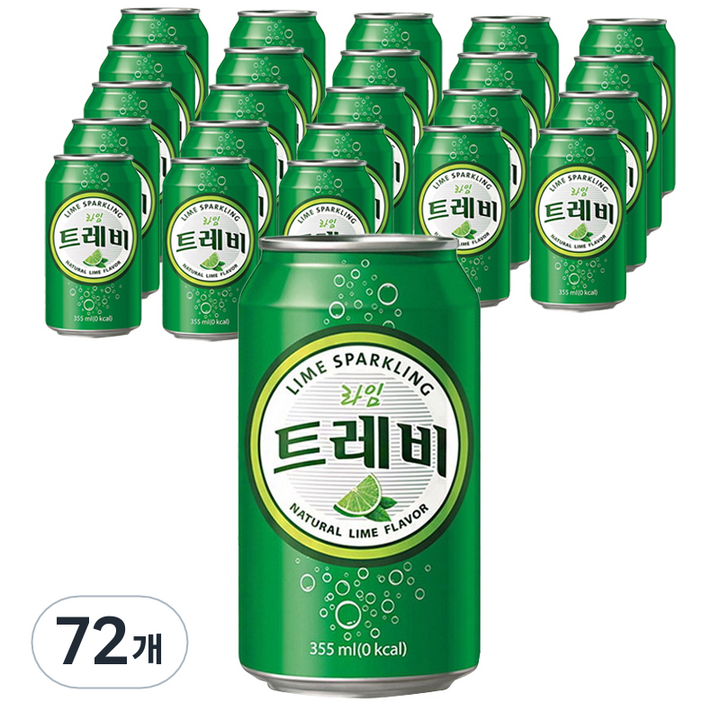 트레비 라임 탄산음료, 355ml, 72개