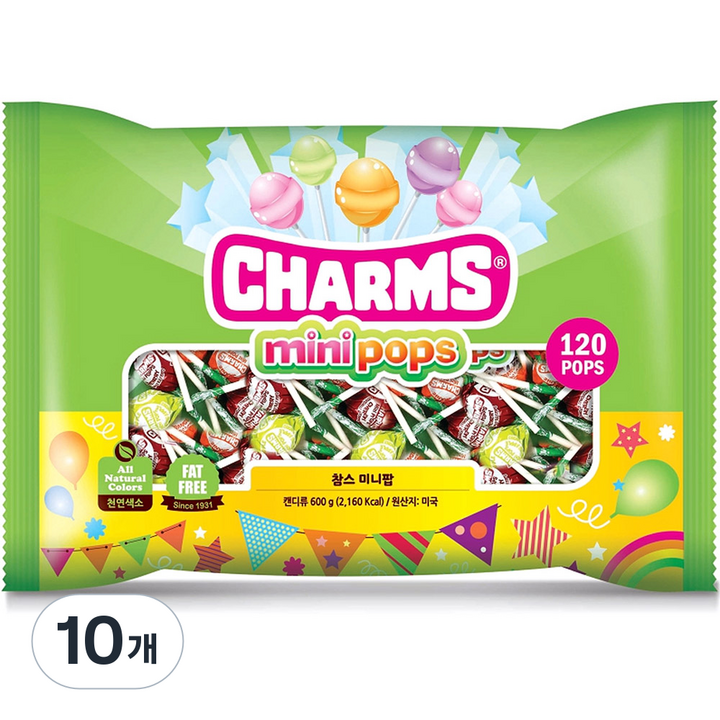 참스 미니팝, 600g, 10개