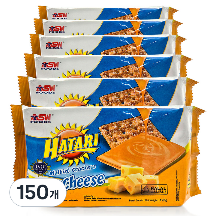 하타리 말키스트 크래커 치즈맛, 120g, 150개