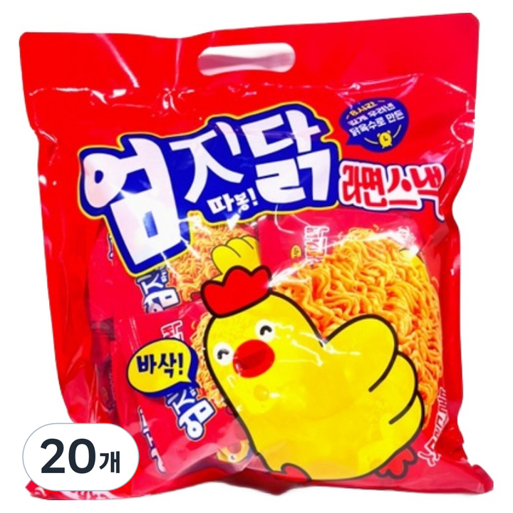 엄지닭라면스낵 불닭맛, 20개, 400g