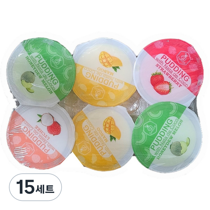 스위코 달콤한 푸딩 80g 6개입, 480g, 15세트