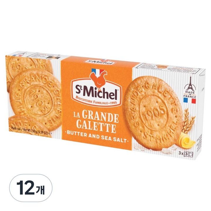 생미쉘 그란데 갈라떼 비스켓, 150g, 12개