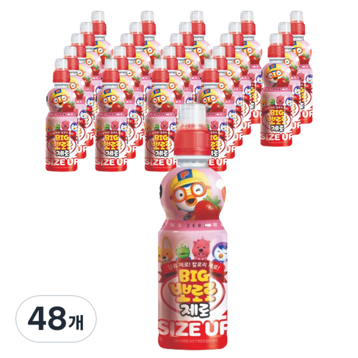 팔도 빅뽀로로 제로 딸기맛, 360ml, 48개