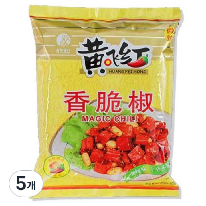 황비홍 향취고추 부각, 452g, 5개