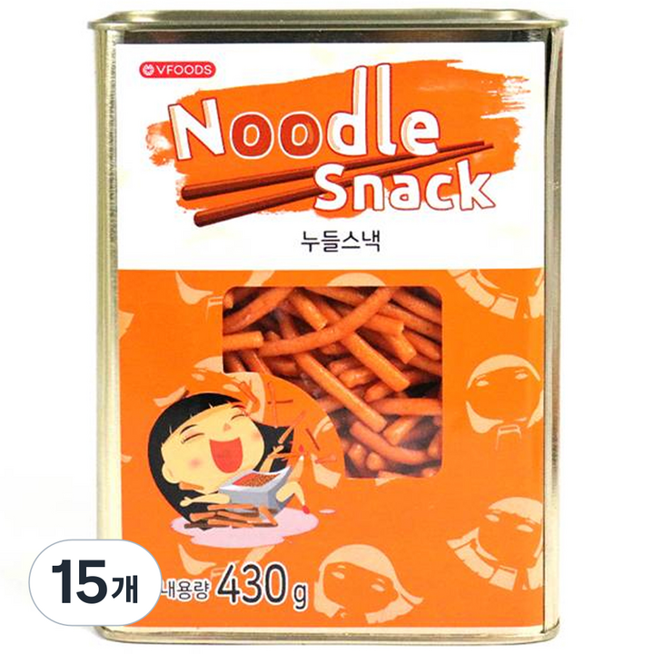 틴케이스 누들스낵, 430g, 15개