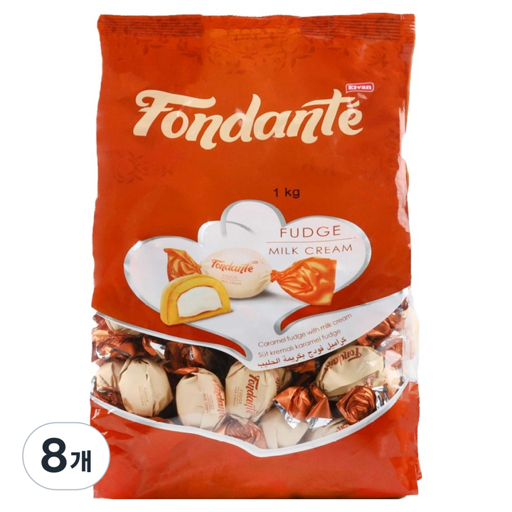 엘반 폰단테 퍼지 밀크 크림, 1kg, 8개