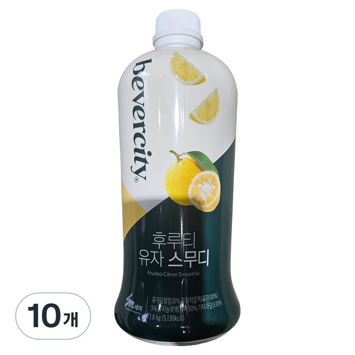 베버시티 세미 후르티 유자 스무디, 1.8kg, 1개입, 10개