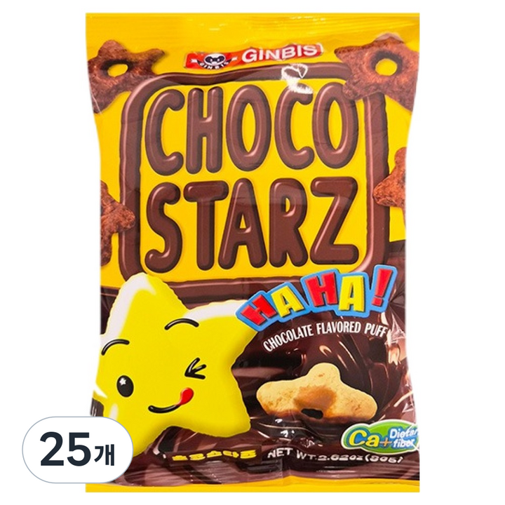 긴비스 초코스타즈, 80g, 25개